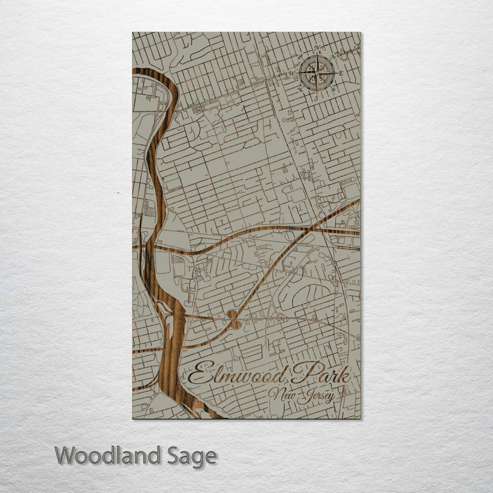 Elmwood Park, New Jersey Street Map