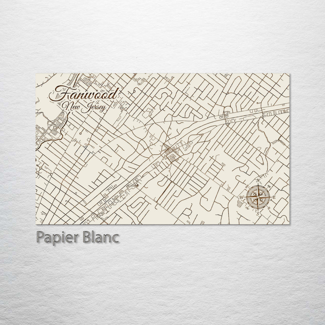 Fanwood, New Jersey Street Map