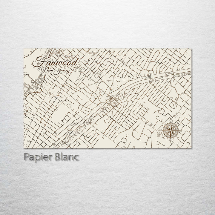 Fanwood, New Jersey Street Map