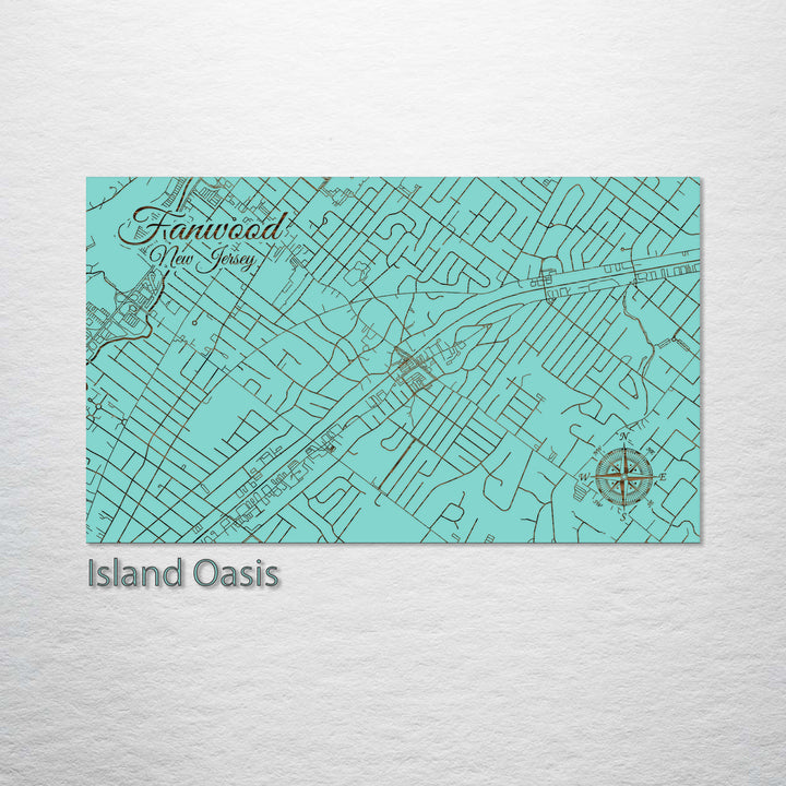 Fanwood, New Jersey Street Map