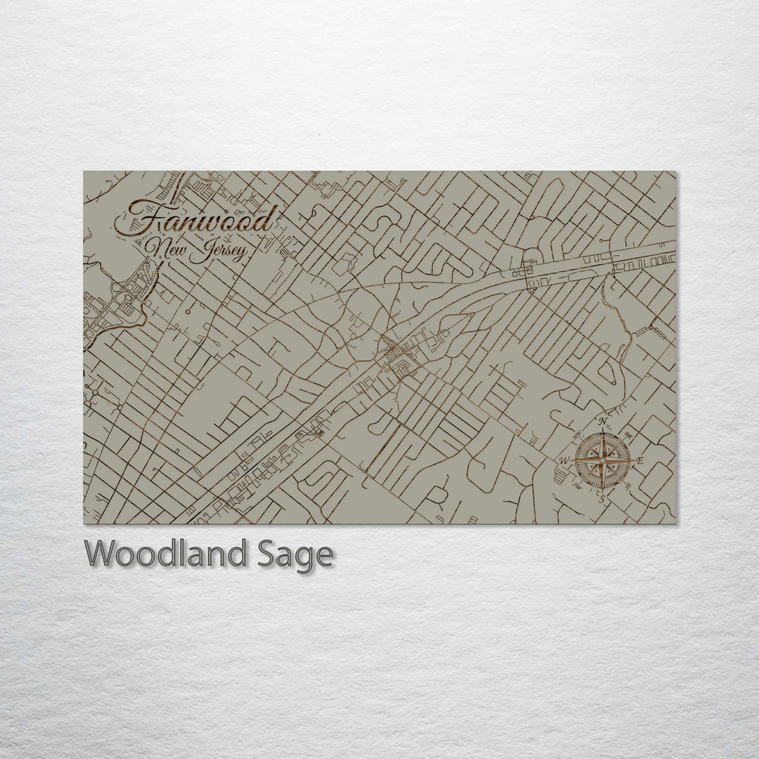 Fanwood, New Jersey Street Map