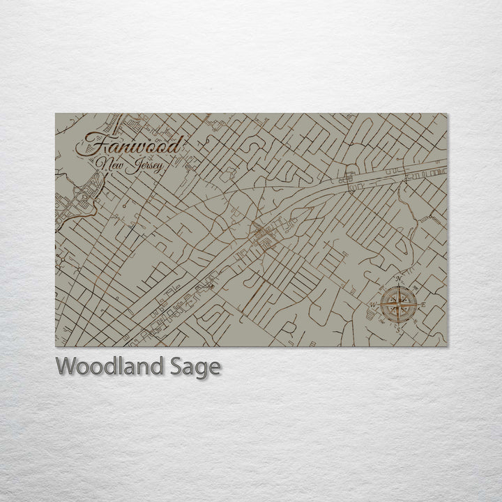 Fanwood, New Jersey Street Map