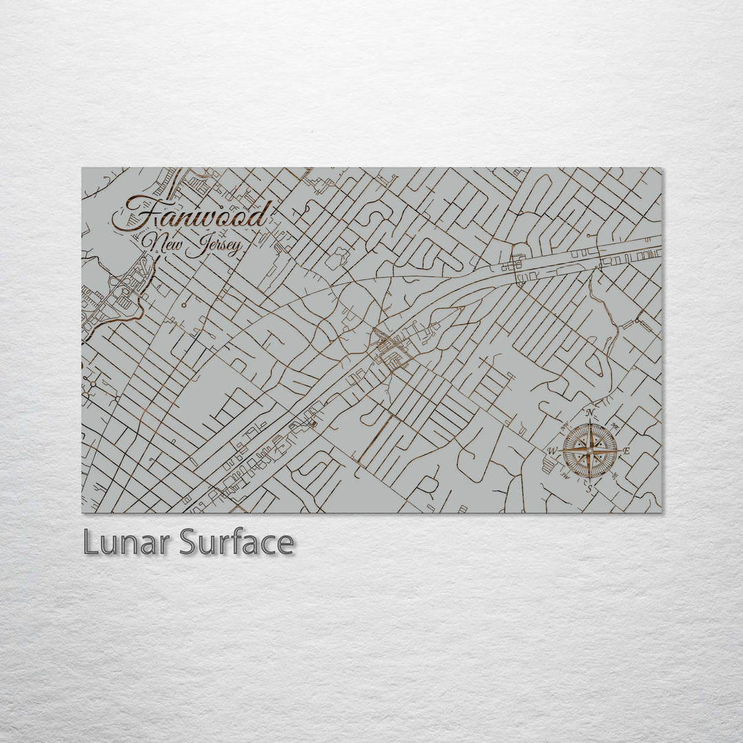 Fanwood, New Jersey Street Map