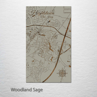 Hightstown, New Jersey Street Map
