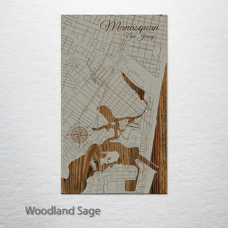 Manasquan, New Jersey Street Map