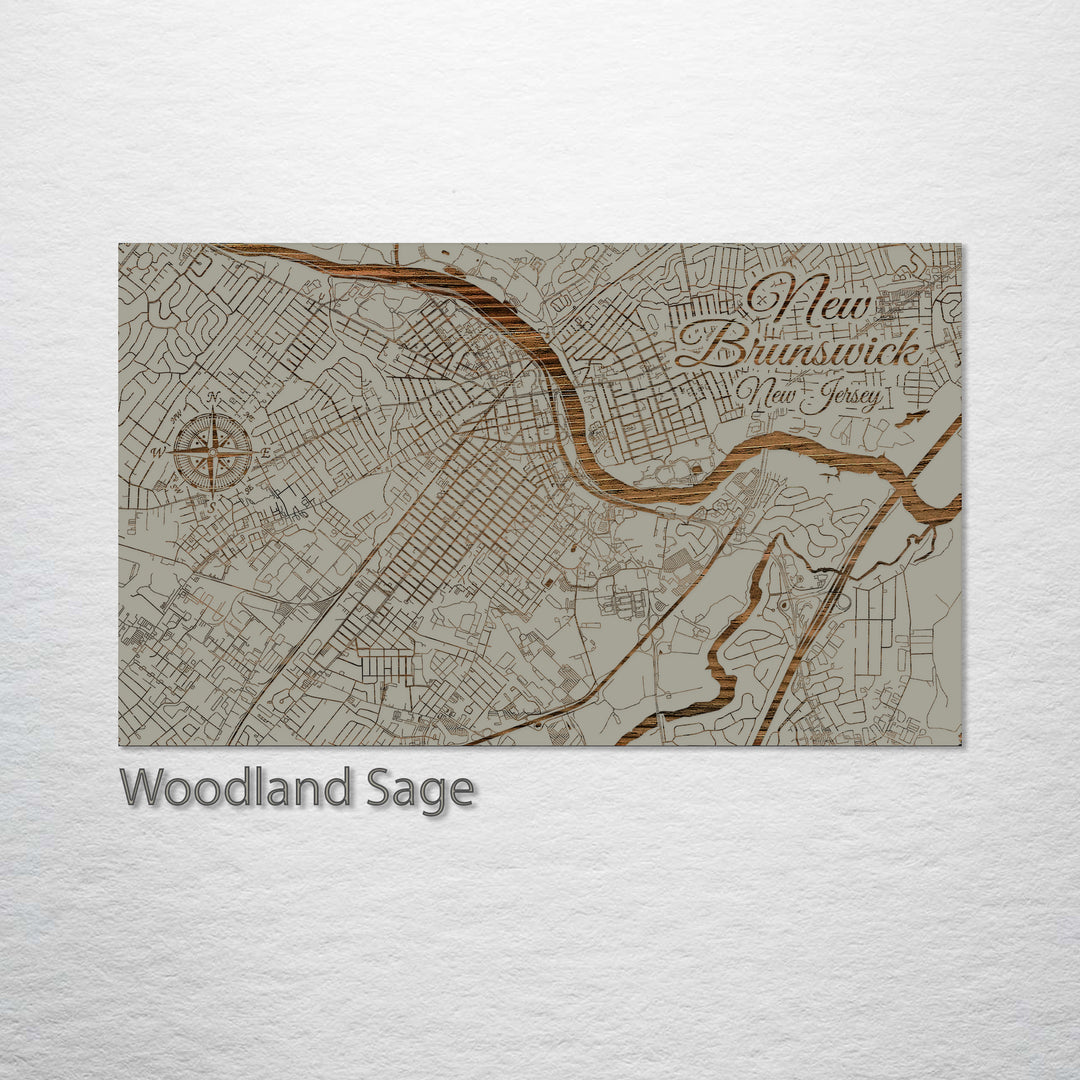 New Brunswick, New Jersey Street Map