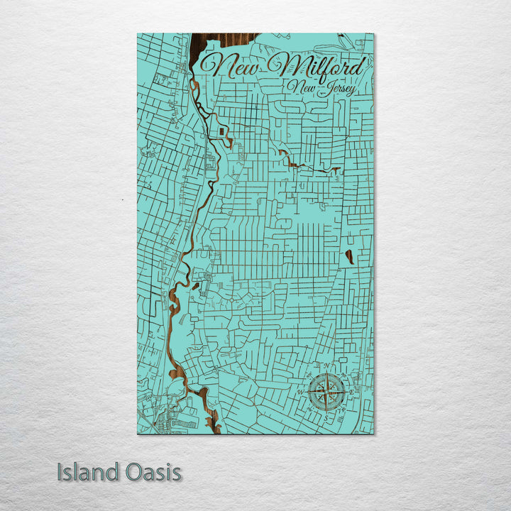 New Milford, New Jersey Street Map