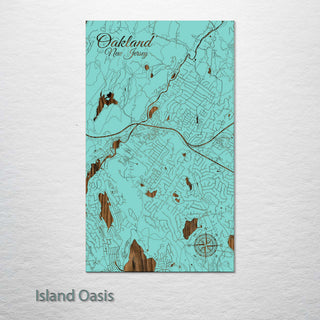 Oakland, New Jersey Street Map