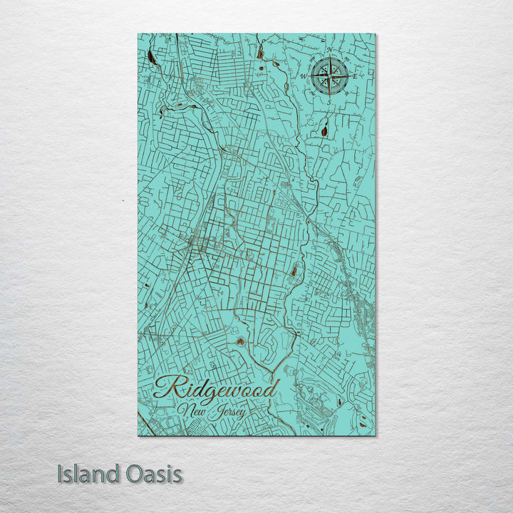 Ridgewood, New Jersey Street Map