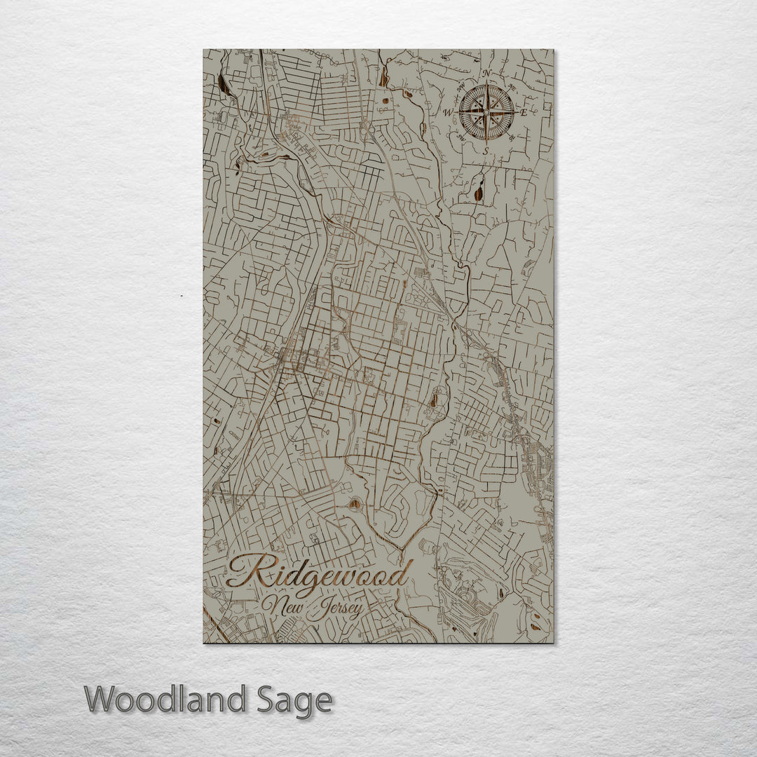 Ridgewood, New Jersey Street Map