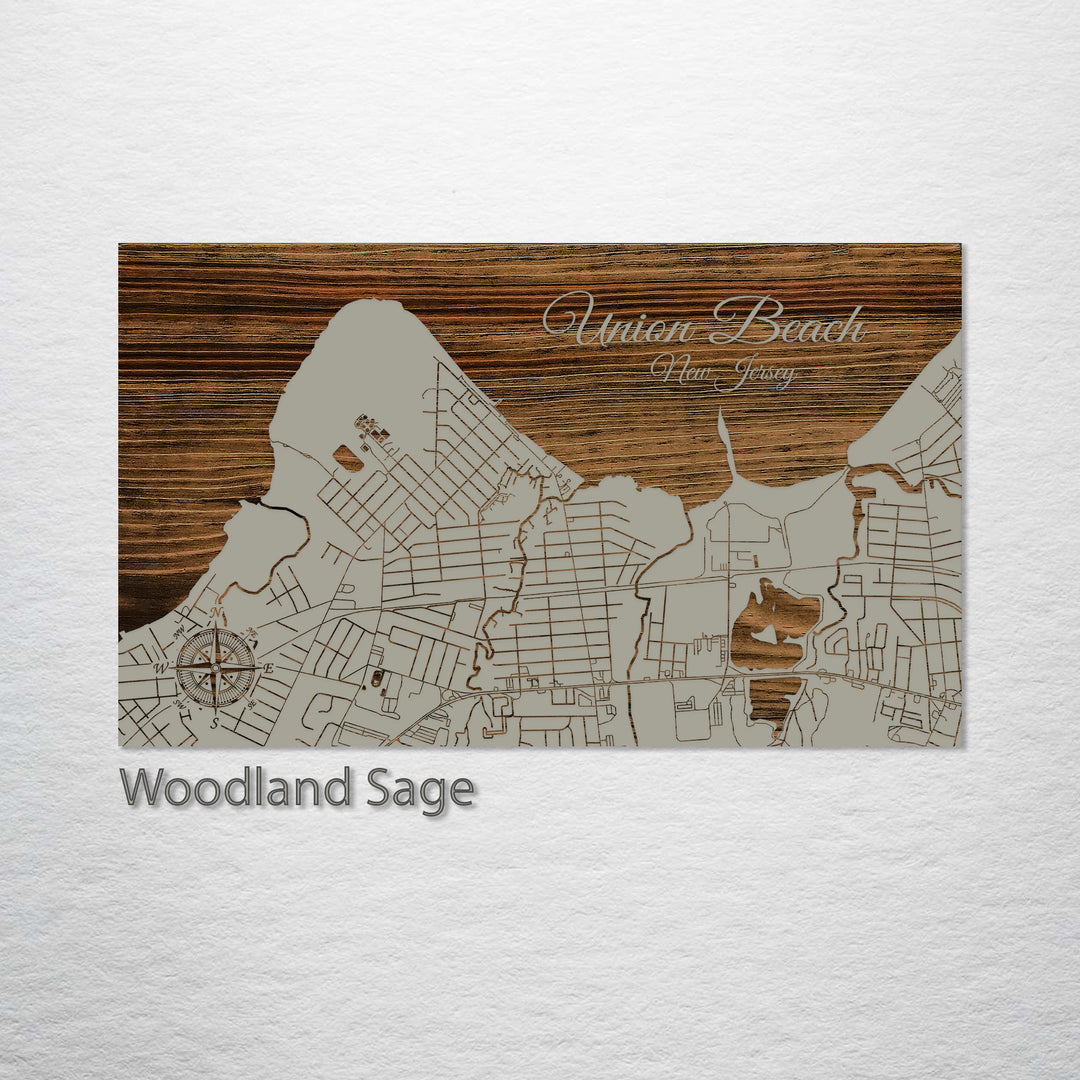 Union Beach, New Jersey Street Map