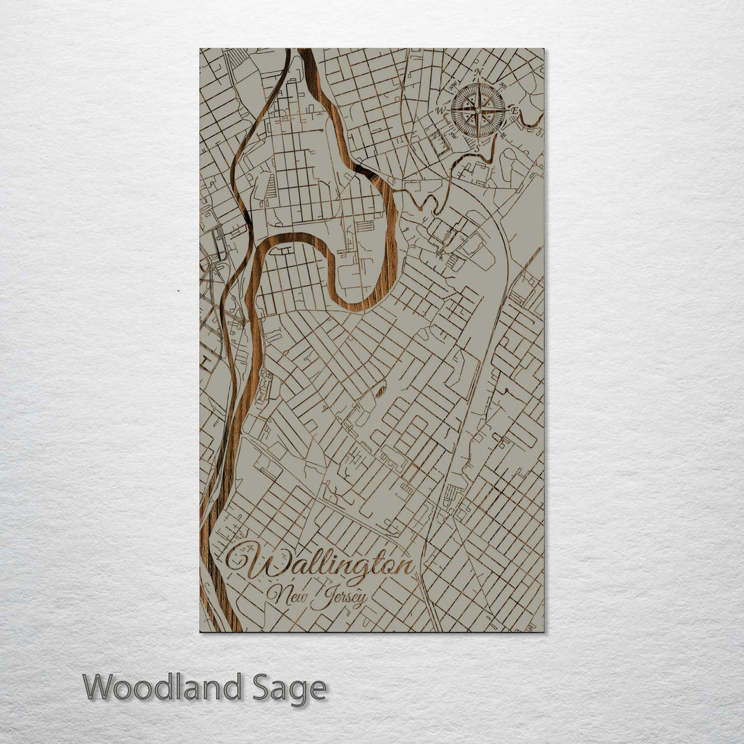 Wallington, New Jersey Street Map