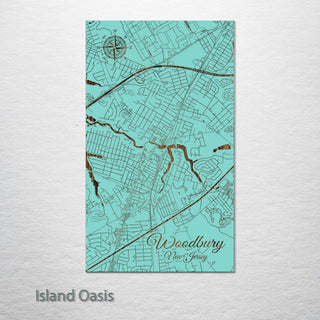 Woodbury, New Jersey Street Map