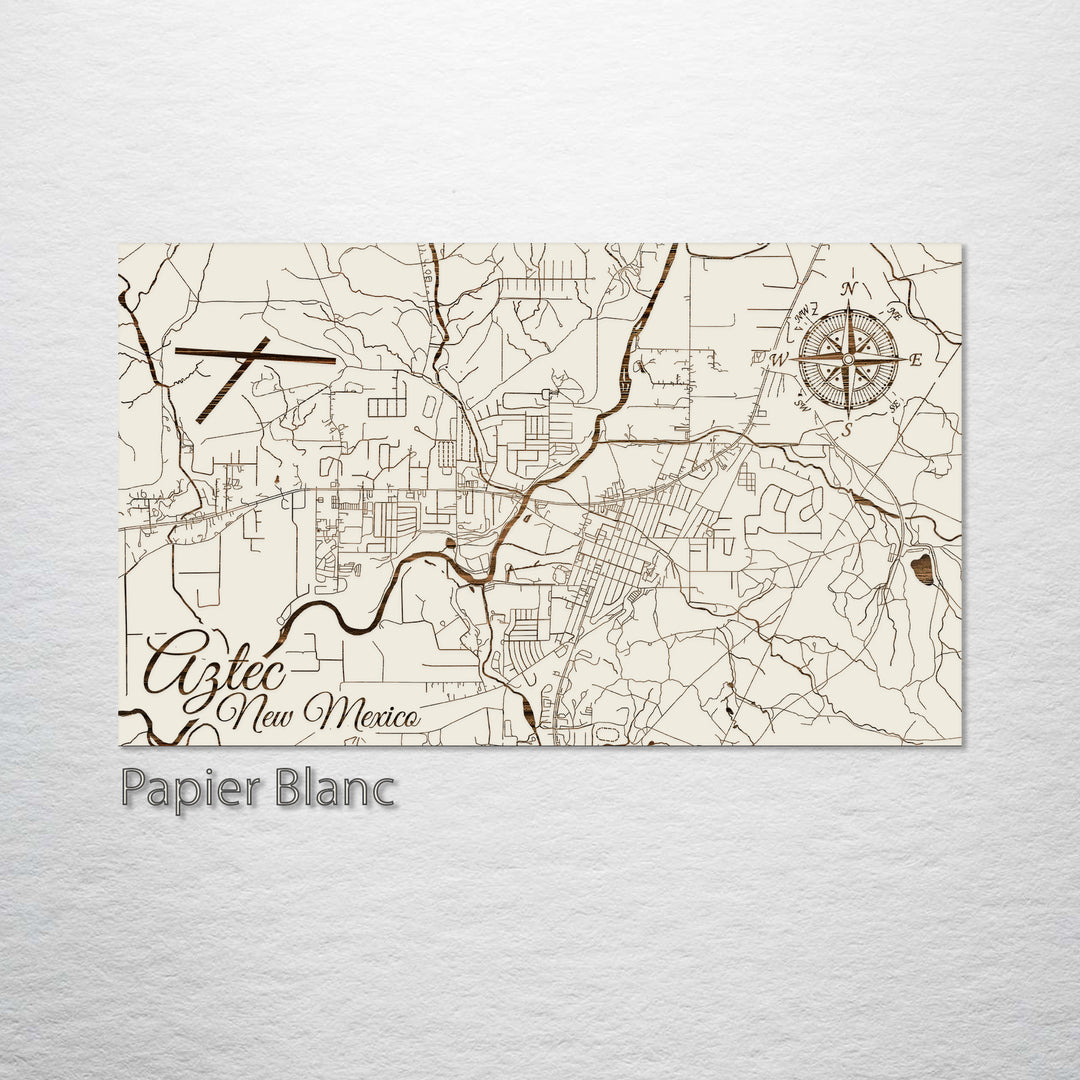 Aztec, New Mexico Street Map