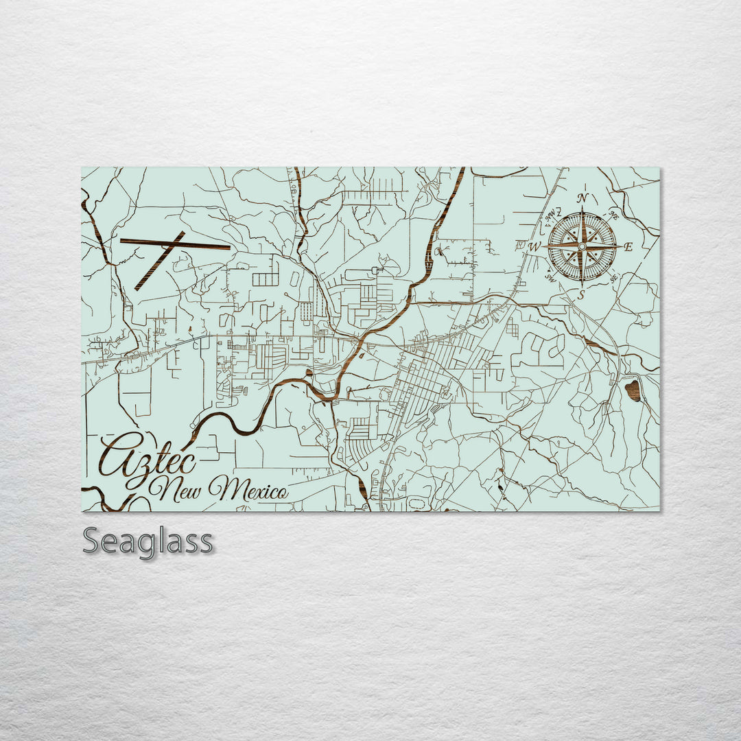 Aztec, New Mexico Street Map