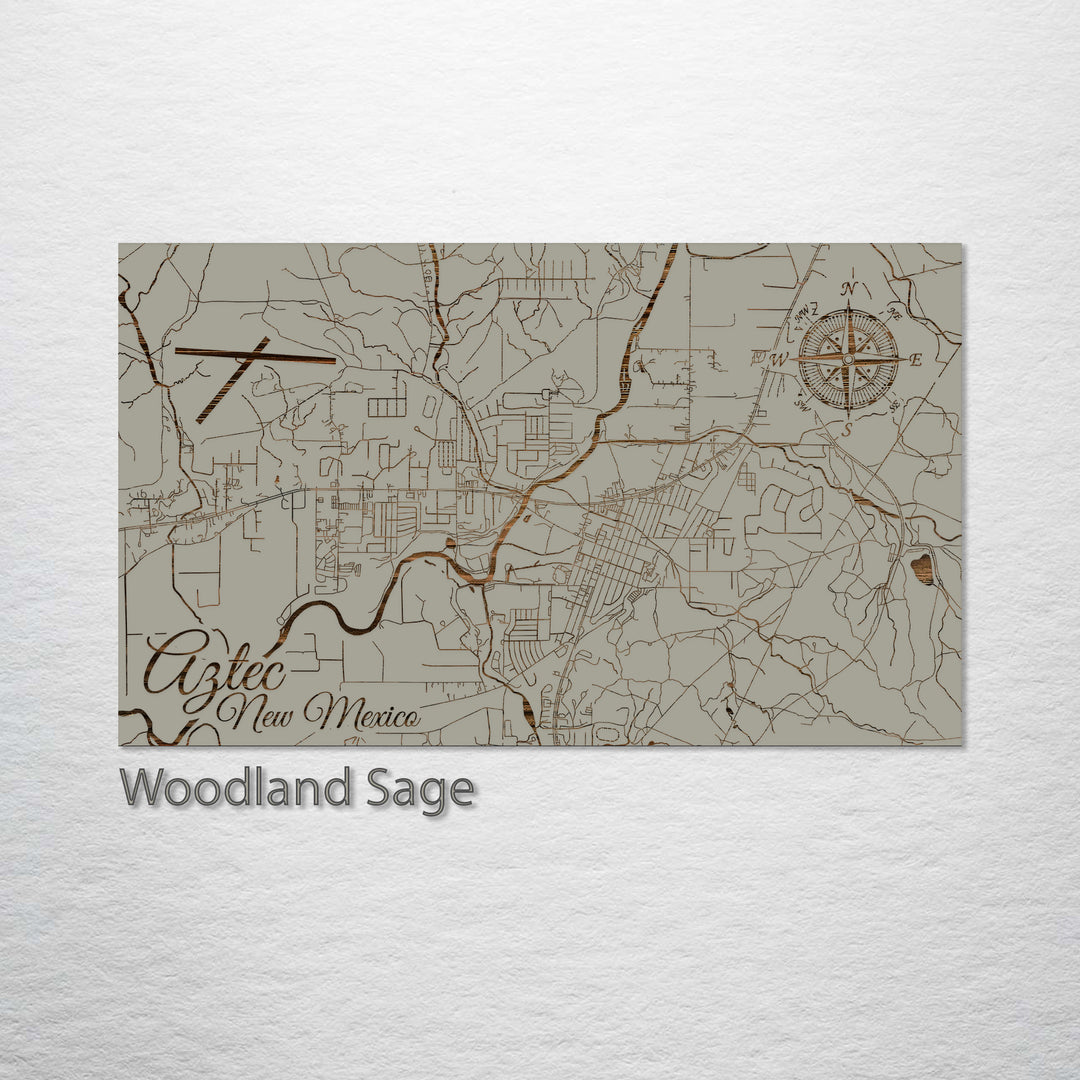 Aztec, New Mexico Street Map