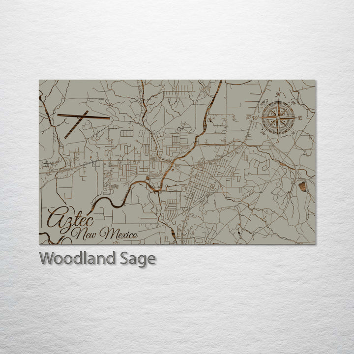 Aztec, New Mexico Street Map