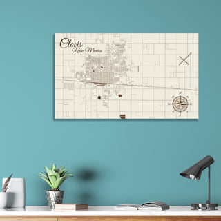 Clovis, New Mexico Street Map