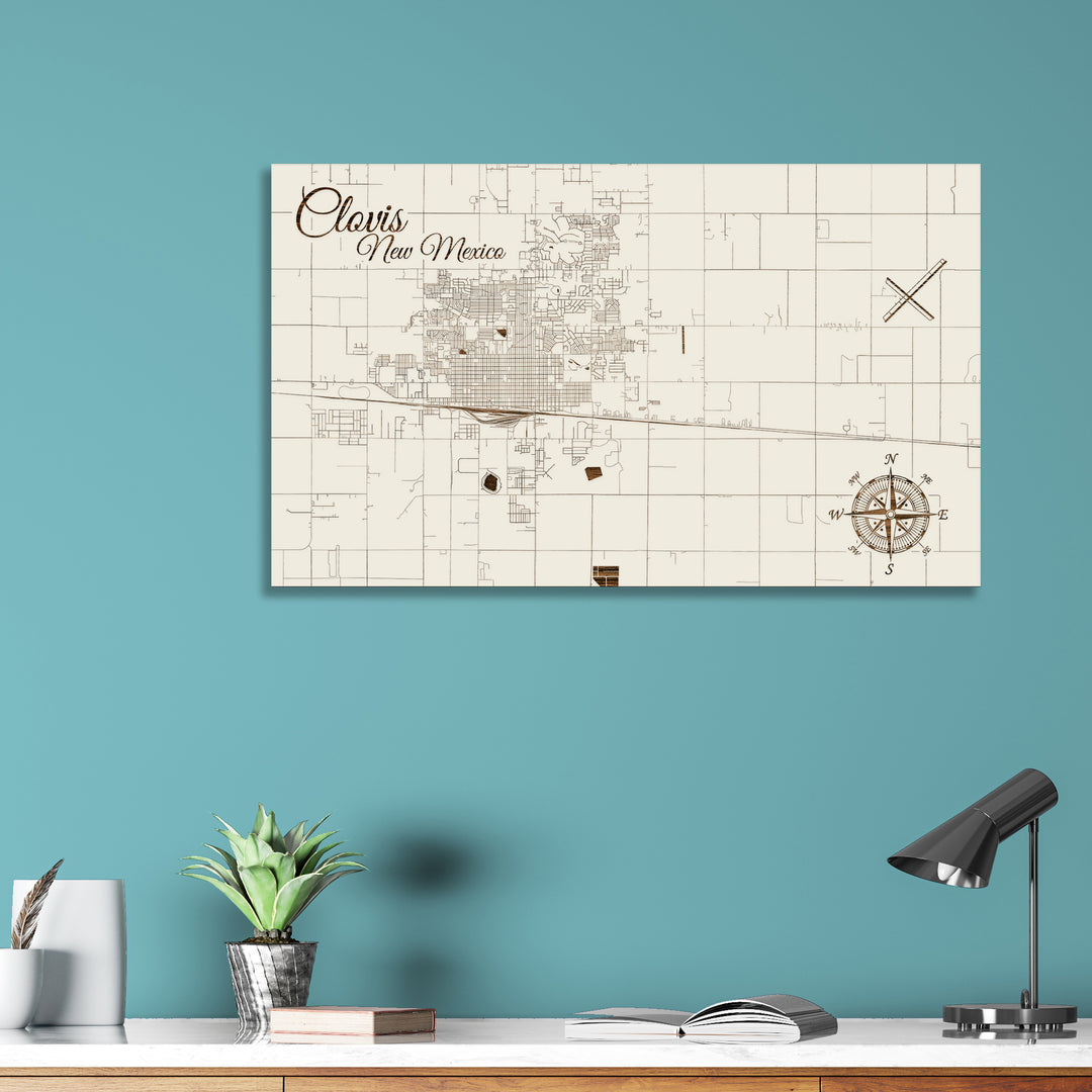 Clovis, New Mexico Street Map