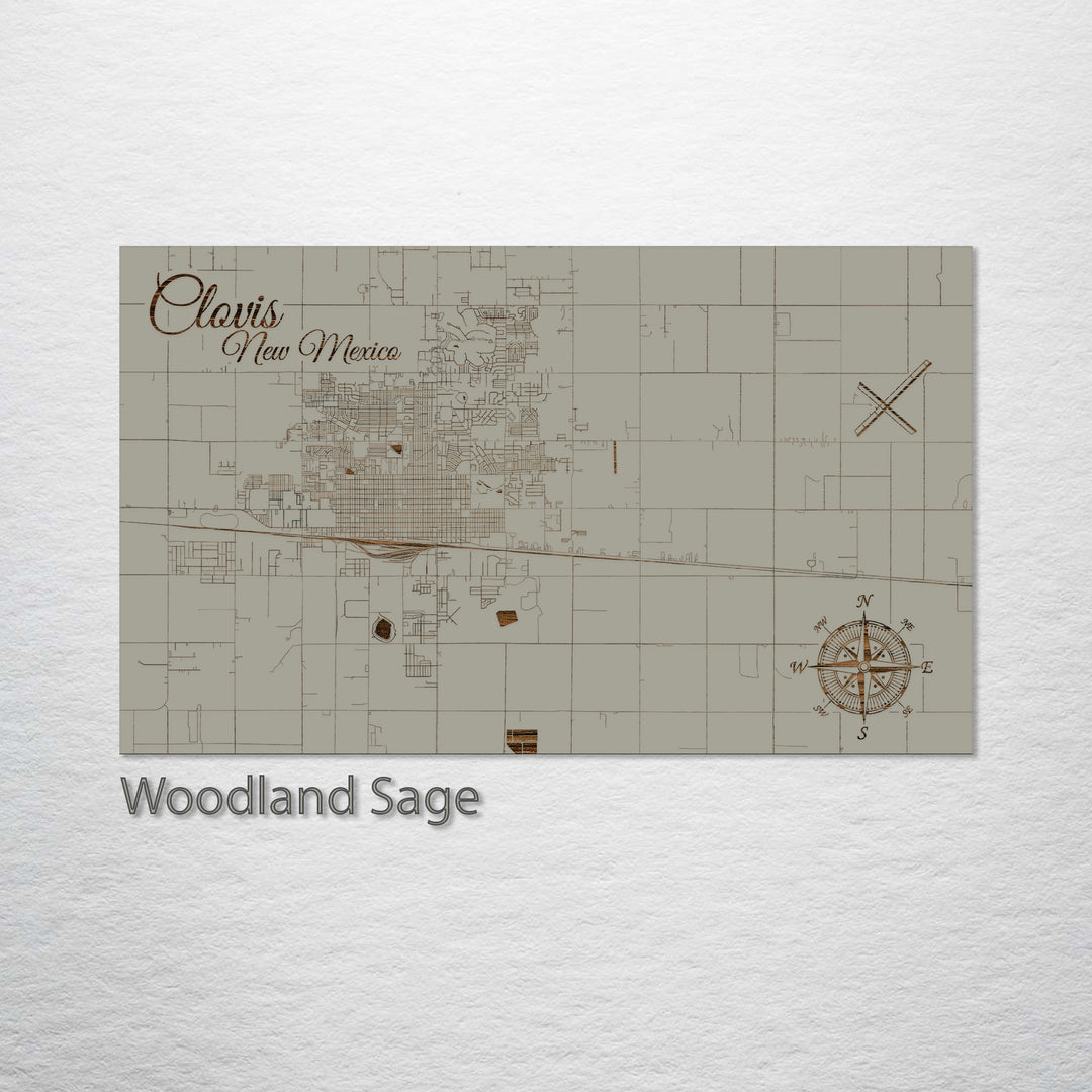 Clovis, New Mexico Street Map