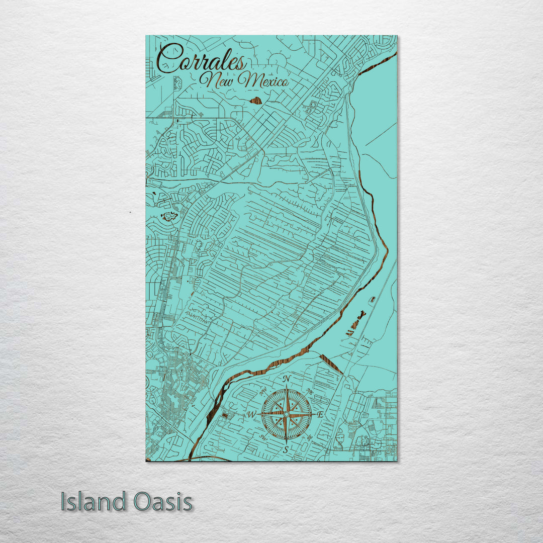 Corrales, New Mexico Street Map