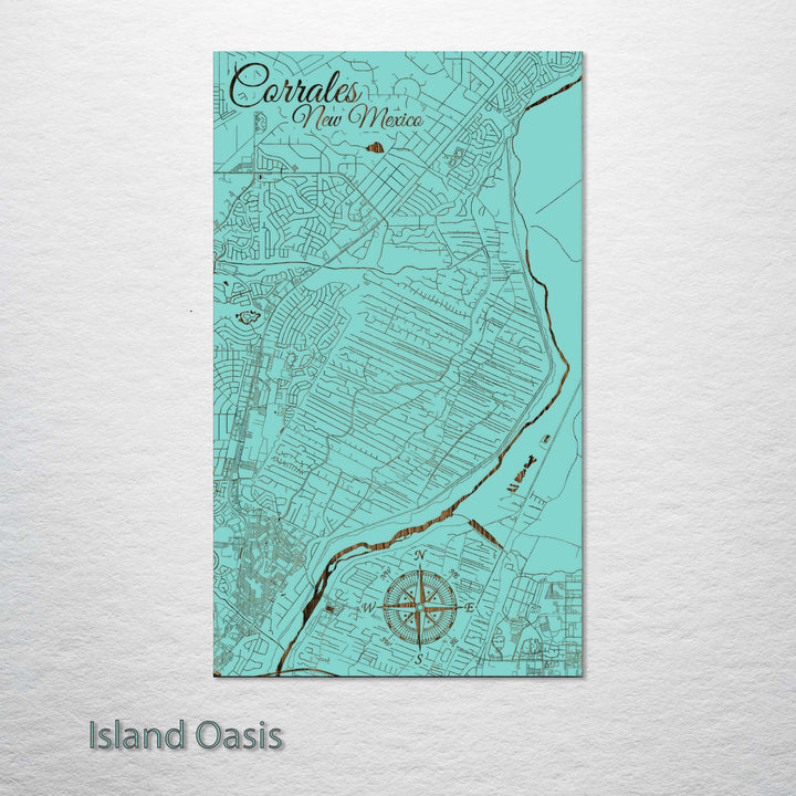 Corrales, New Mexico Street Map