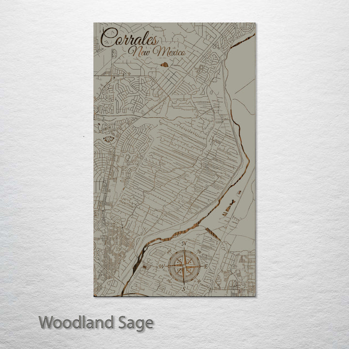 Corrales, New Mexico Street Map