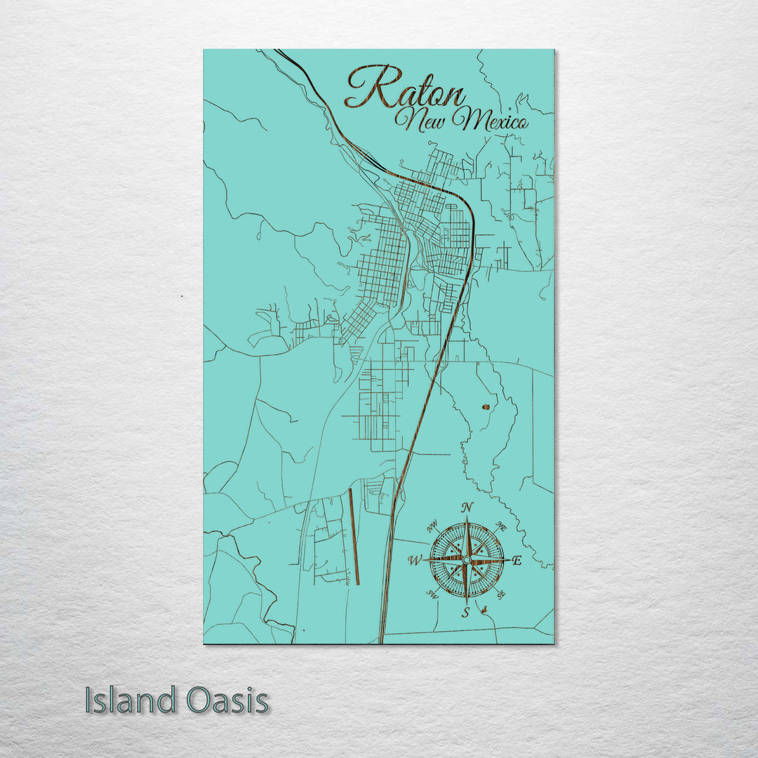 Raton, New Mexico Street Map