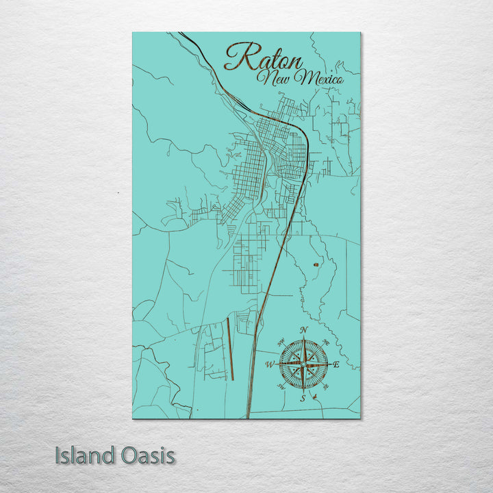 Raton, New Mexico Street Map