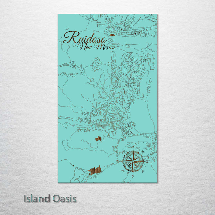 Ruidoso, New Mexico Street Map