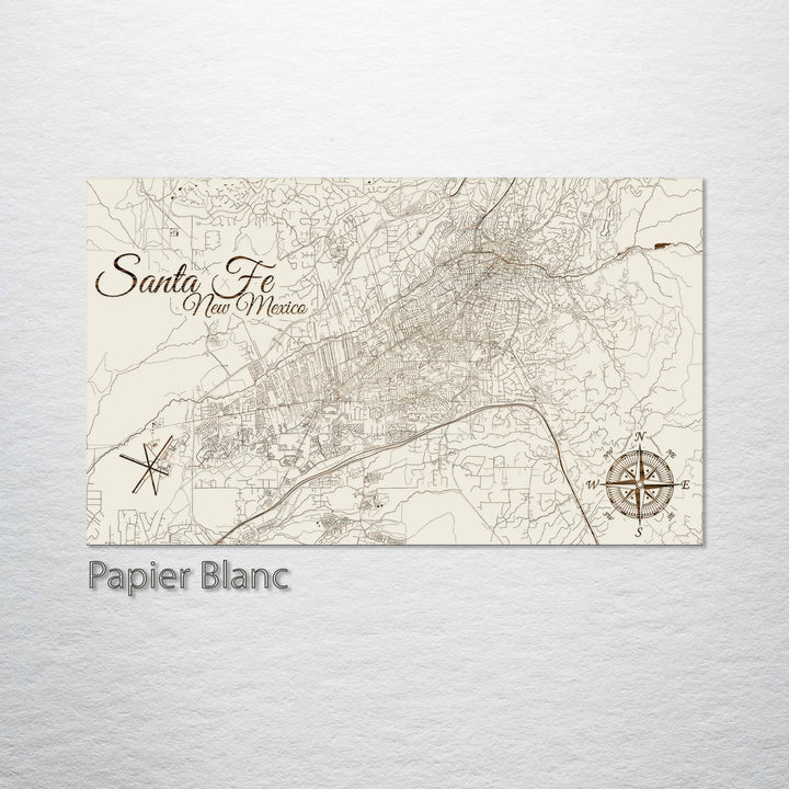 Santa Fe, New Mexico Street Map