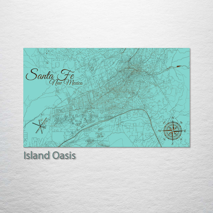 Santa Fe, New Mexico Street Map