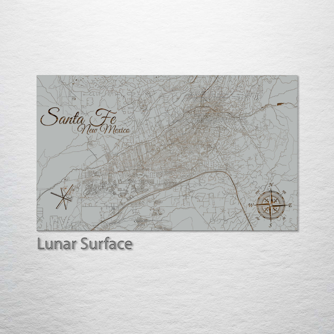 Santa Fe, New Mexico Street Map