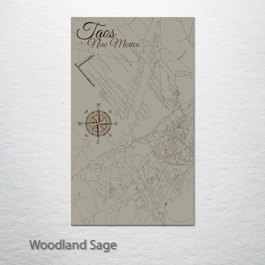 Taos, New Mexico Street Map