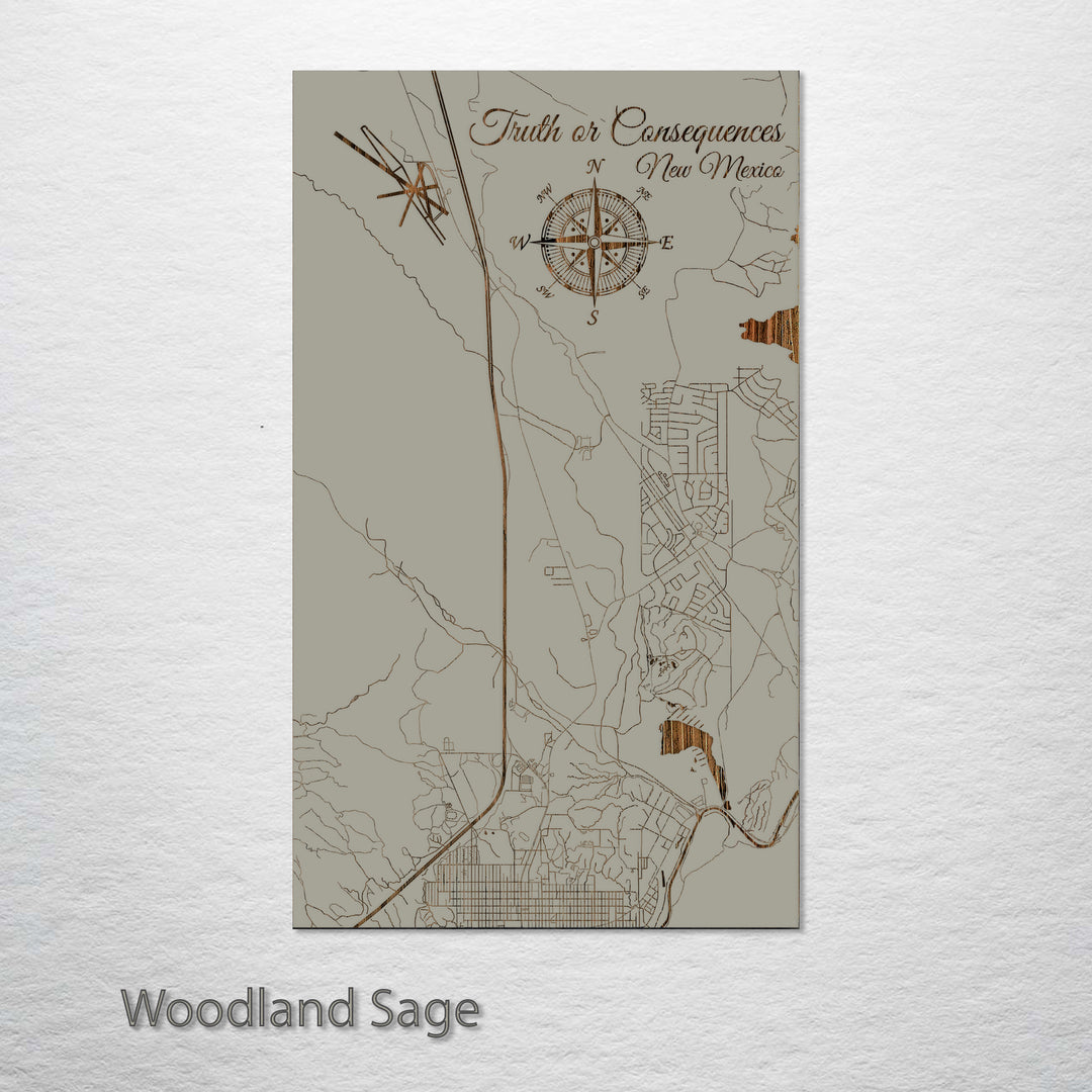 Truth or Consequences, New Mexico Street Map