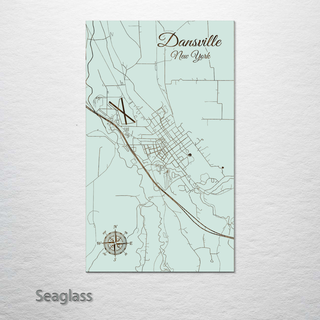 Dansville, New York Street Map