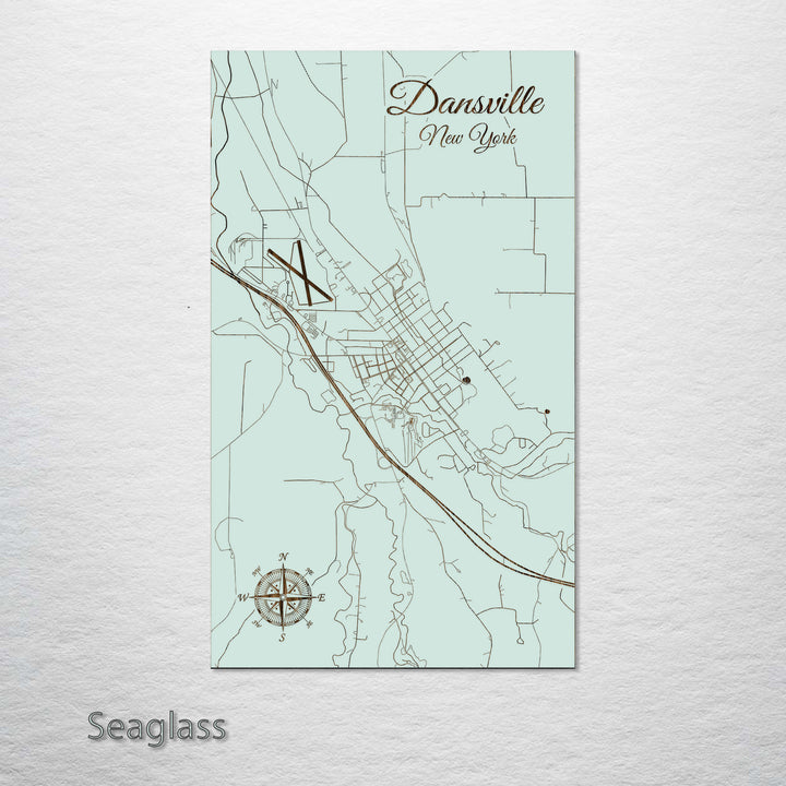 Dansville, New York Street Map
