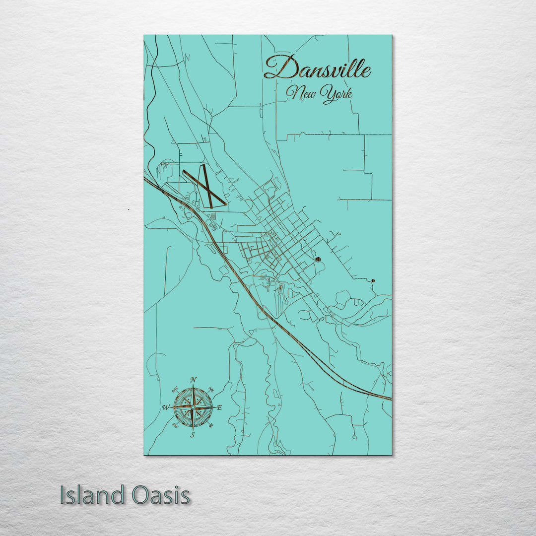 Dansville, New York Street Map