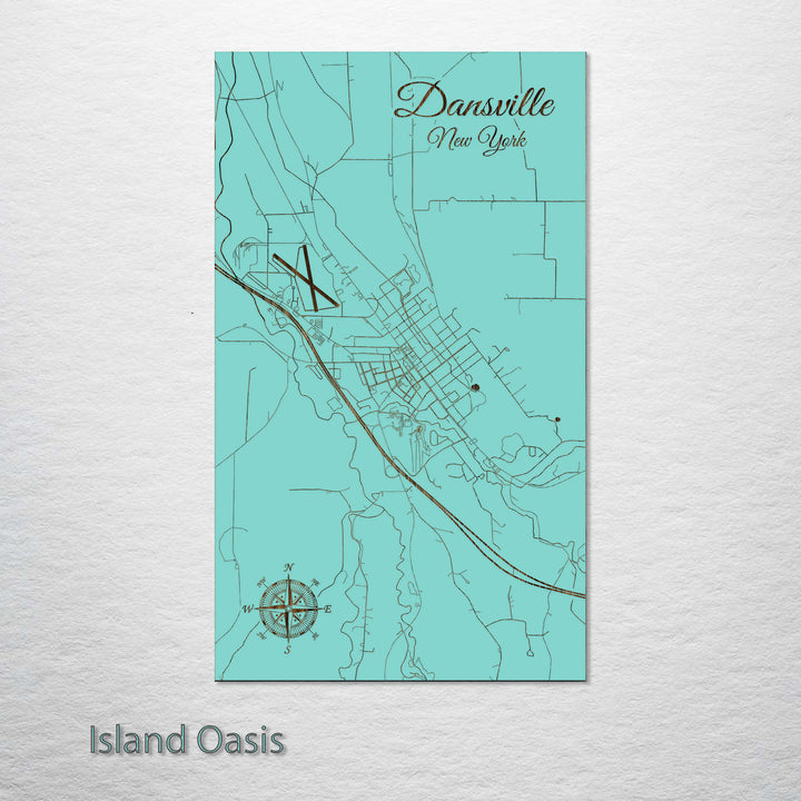 Dansville, New York Street Map