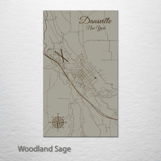 Dansville, New York Street Map