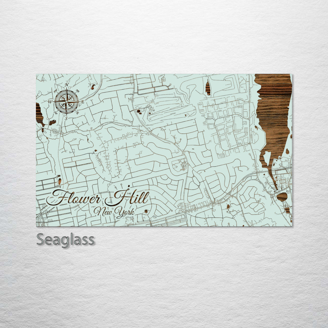 Flower Hill, New York Street Map