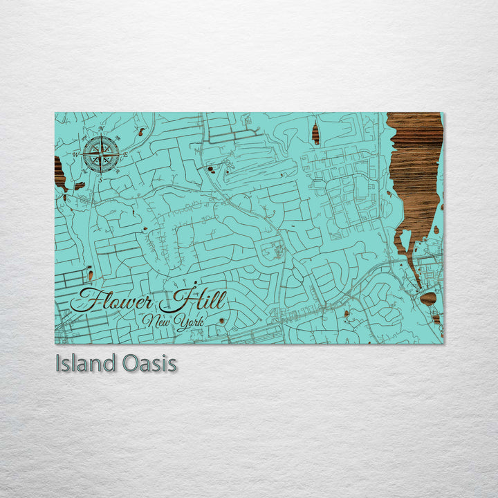 Flower Hill, New York Street Map