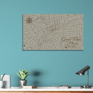 Great Neck Plaza, New York Street Map