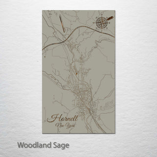 Hornell, New York Street Map
