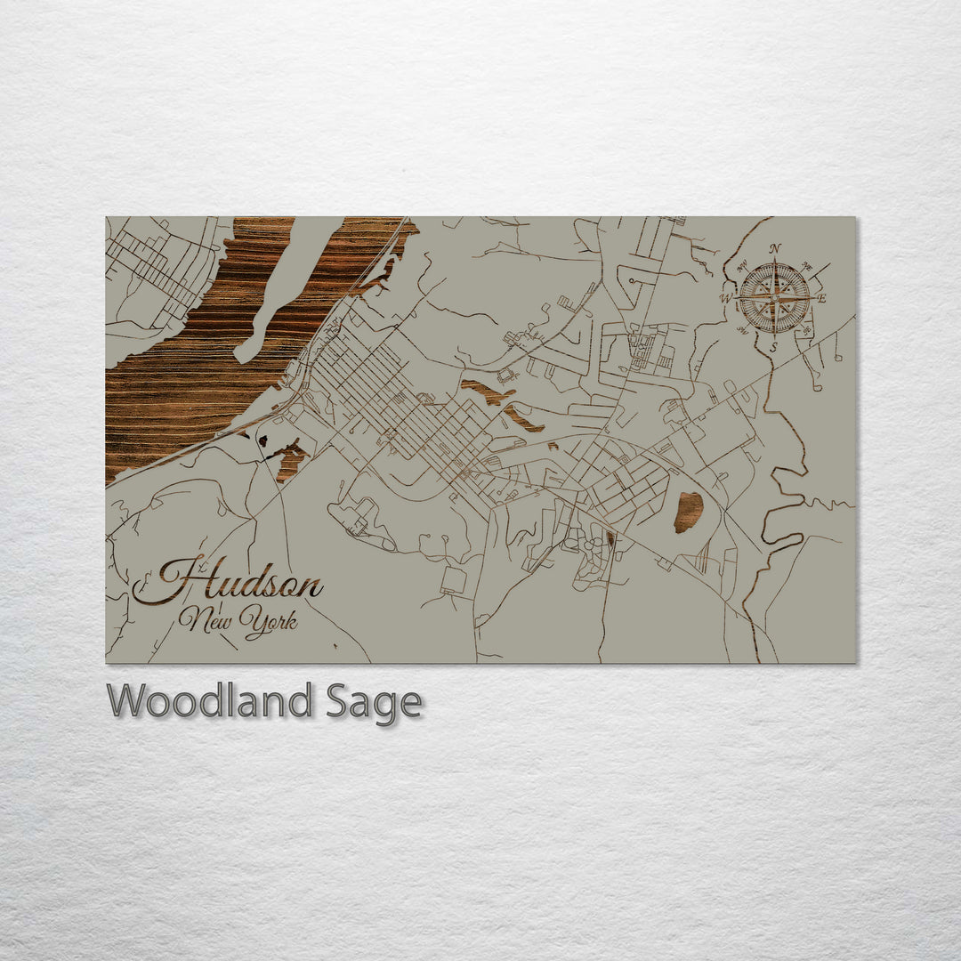 Hudson, New York Street Map