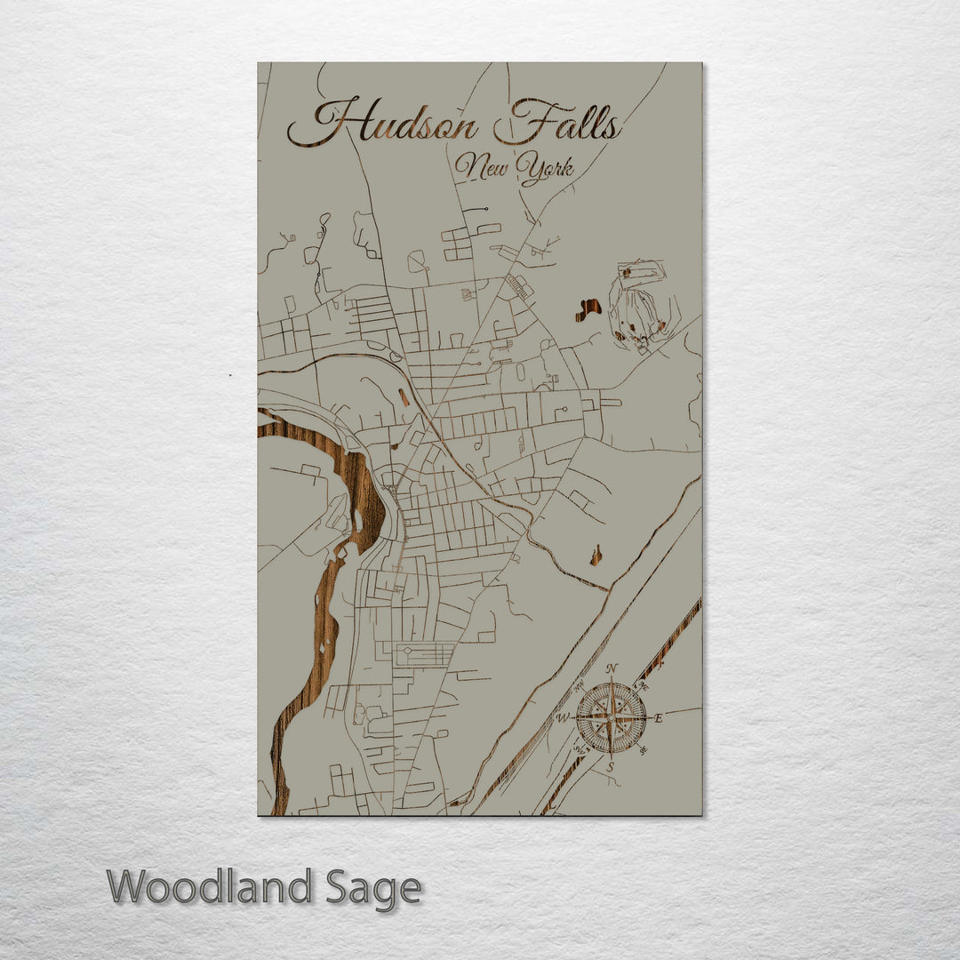 Hudson Falls, New York Street Map