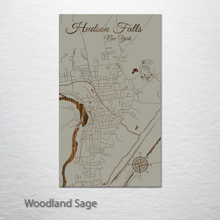 Hudson Falls, New York Street Map