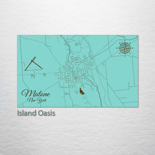 Malone, New York Street Map