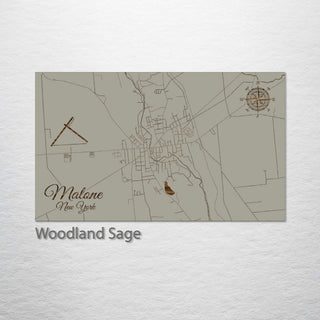 Malone, New York Street Map