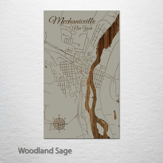 Mechanicville, New York Street Map